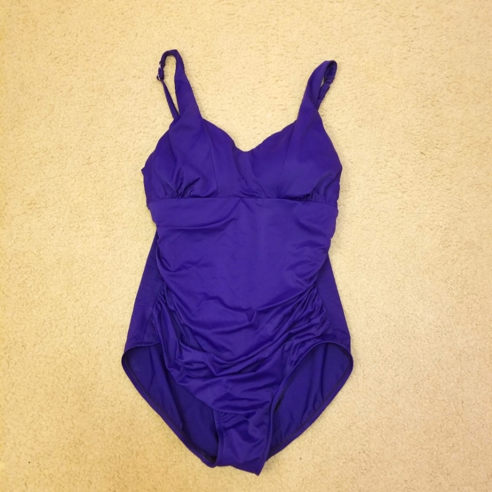 Royal Purple One Piece Bathing Suit